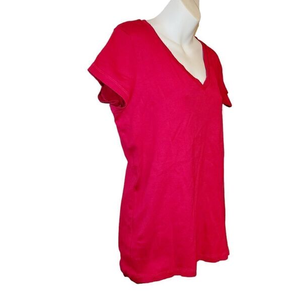 2/$20 Joe Fresh Pink Plain Top Tee T-shirt Size: 2XL - Picture 2 of 4